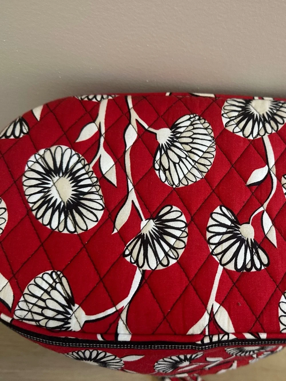 Vera Bradley Quilted Cotton Tote Retired Pattern Deco Daisy Excellent Condition